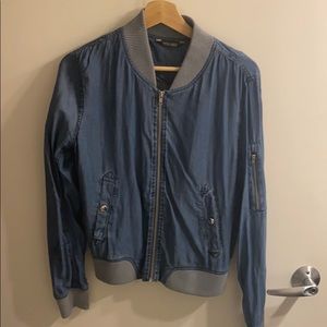 Jean bomber jacket